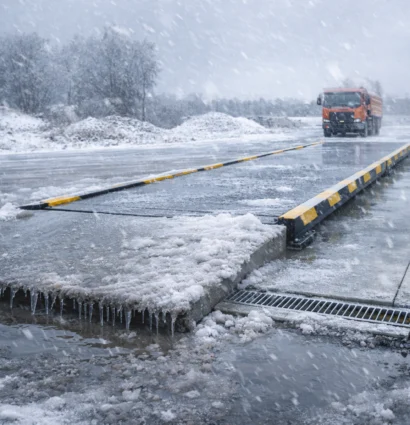 Waga samochodowa w zimowych warunkach – śnieg i lód wpływające na dokładność pomiaru