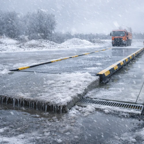 Waga samochodowa w zimowych warunkach – śnieg i lód wpływające na dokładność pomiaru